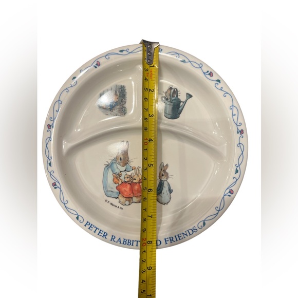 Vintage Peter Rabbit and Friends Divided Plate Melamine by Eden - Picture 5 of 5